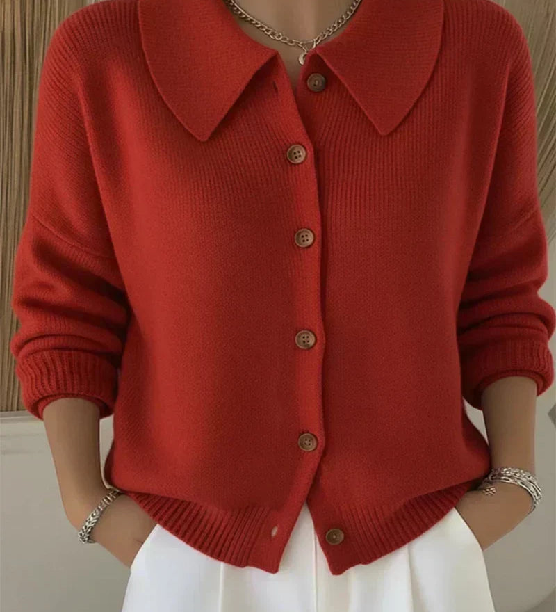 Caoimhe — Collared Button Cardigan