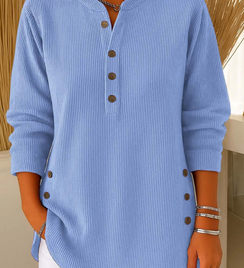 Clíodhna — Button Henley Tunic