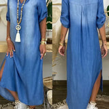 Abigail — Maxi Denim Dress