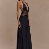 Eleanor — Lace and Satin Dress