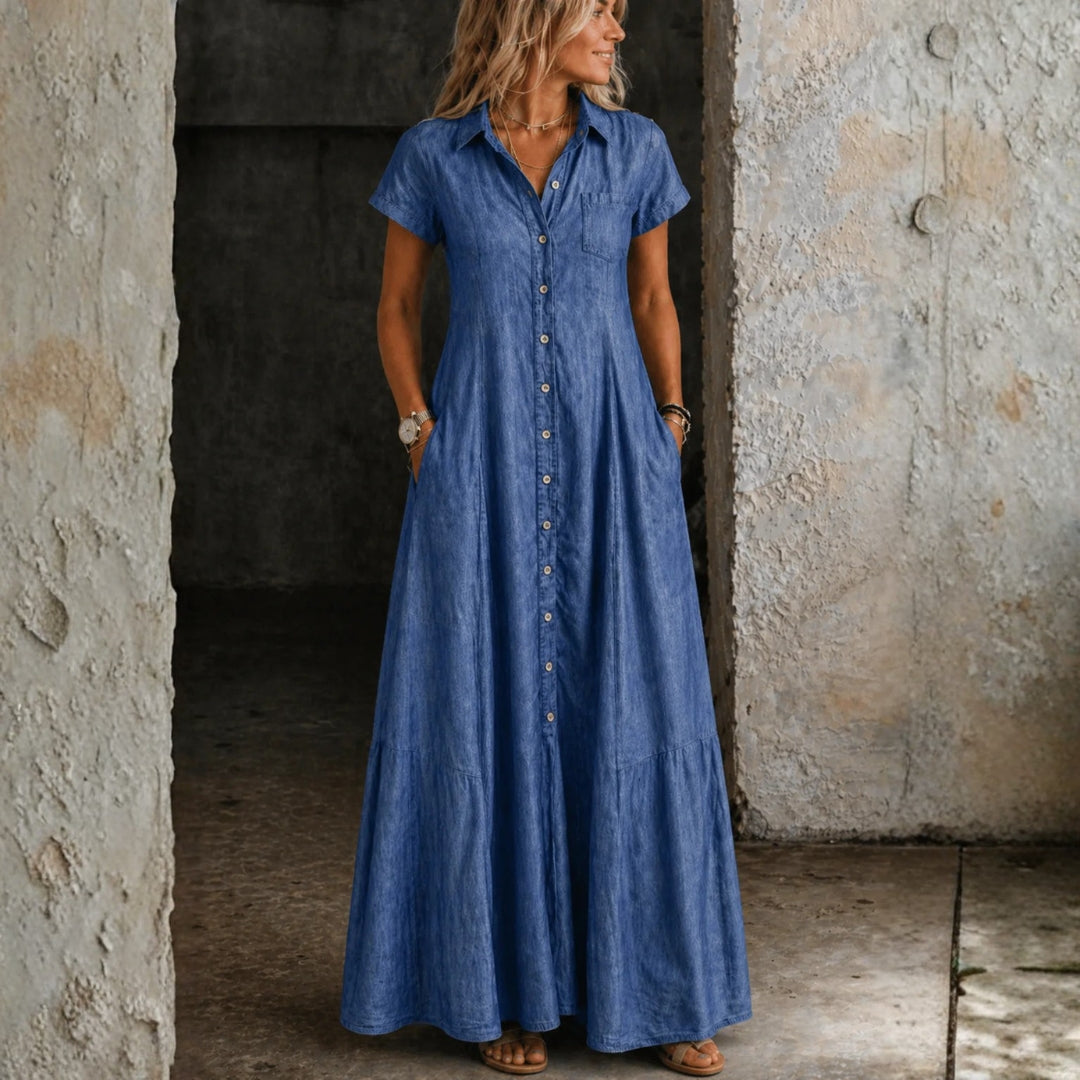 Paula — Μακρύ Τζιν Φόρεμα