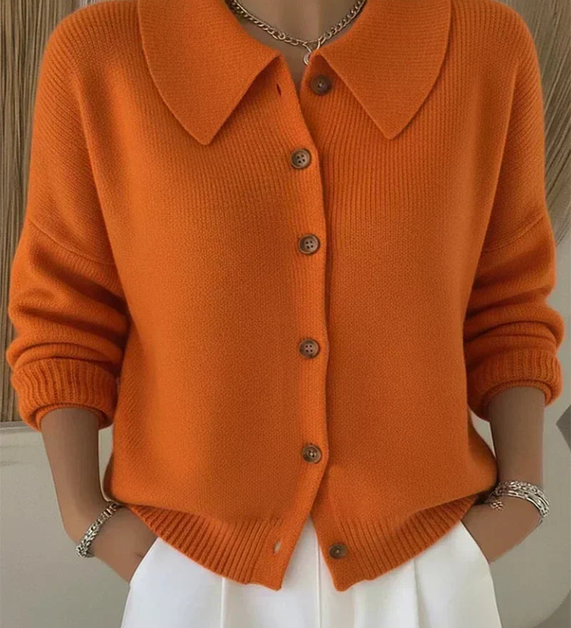 Caoimhe — Collared Button Cardigan