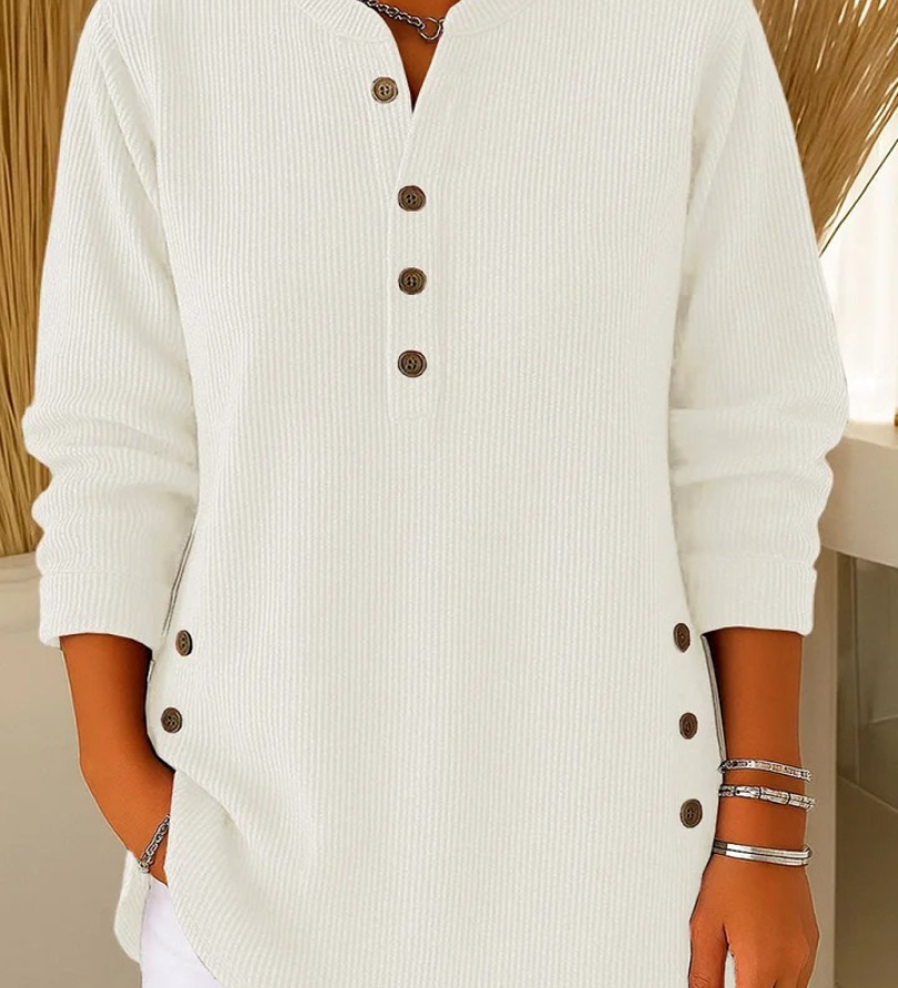 Clíodhna — Button Henley Tunic