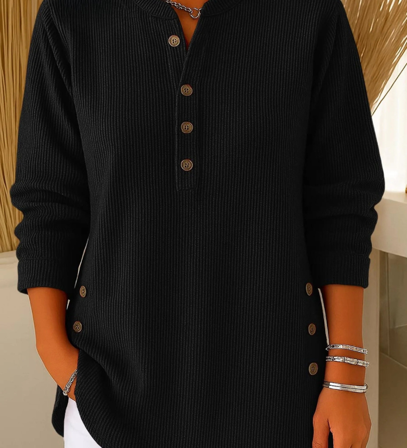 Clíodhna — Button Henley Tunic