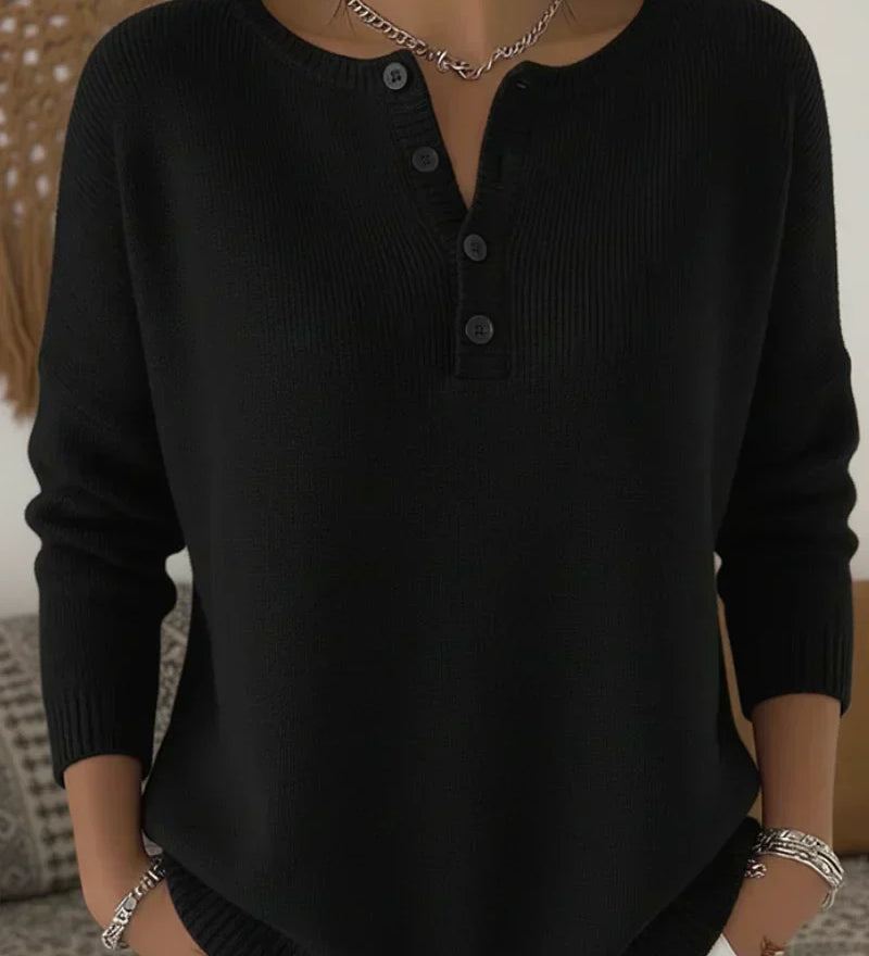 Éadaoin — Button Henley Jumper