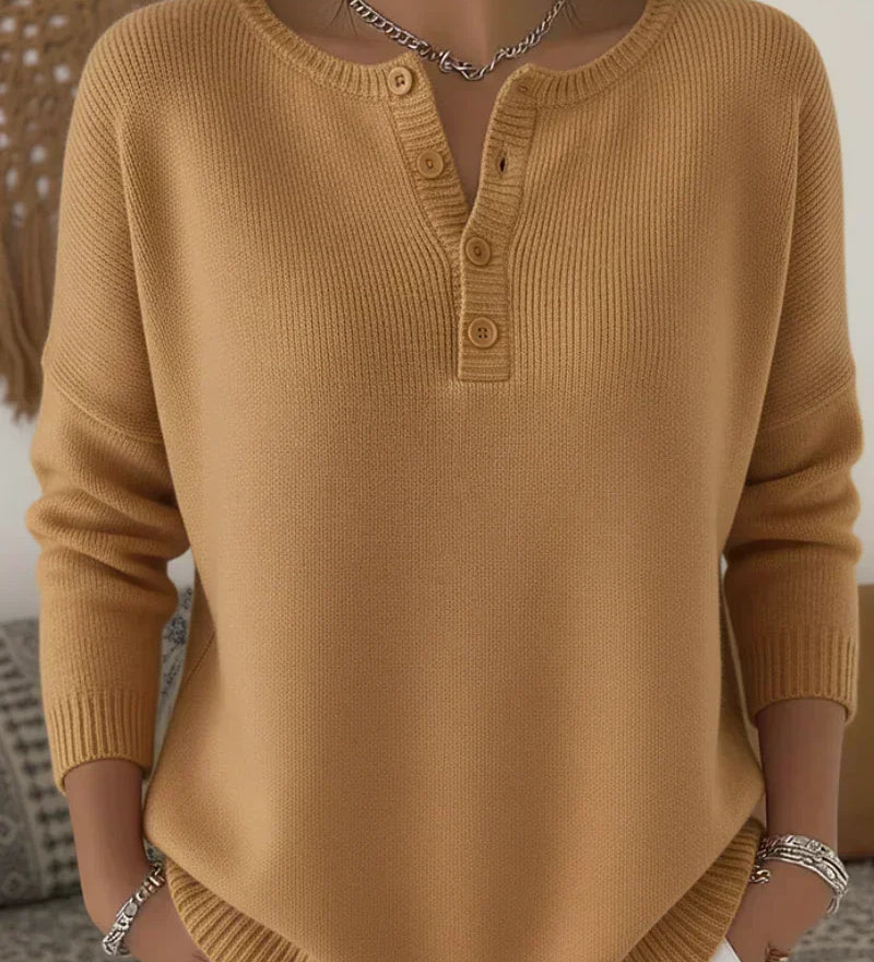 Éadaoin — Button Henley Jumper