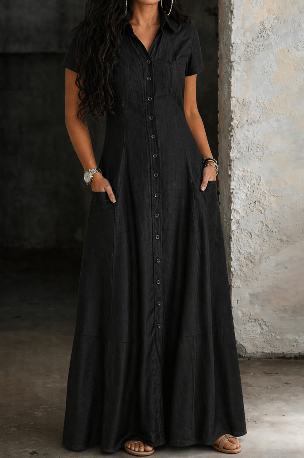 Paula — Μακρύ Τζιν Φόρεμα