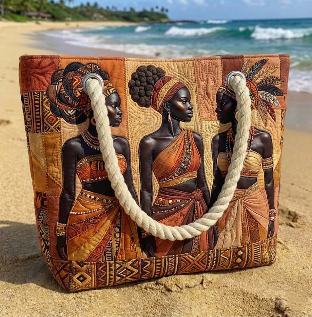 Χειροποίητη Τσάντα Παραλίας | Melanin Queens Glow