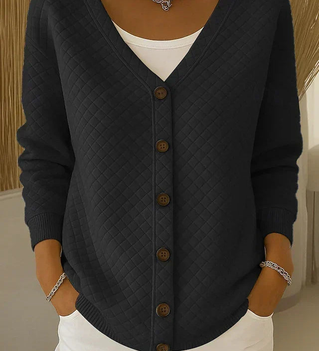 Siobhán — Diamond Quilted Cardigan