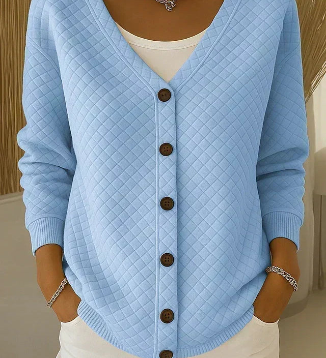Siobhán — Diamond Quilted Cardigan