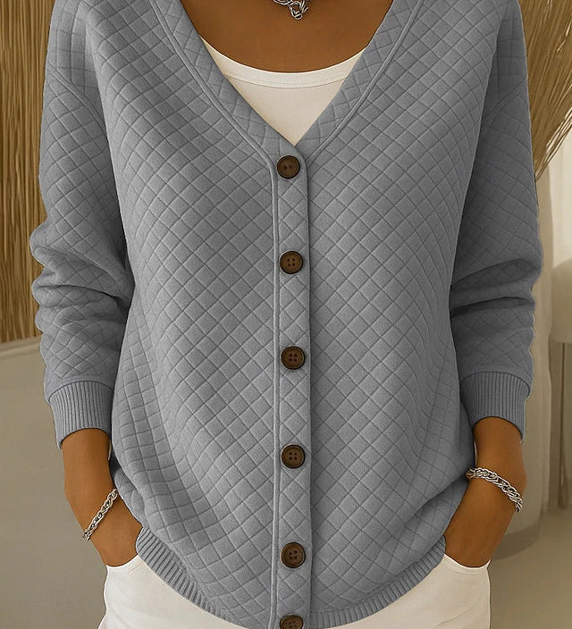 Siobhán — Diamond Quilted Cardigan