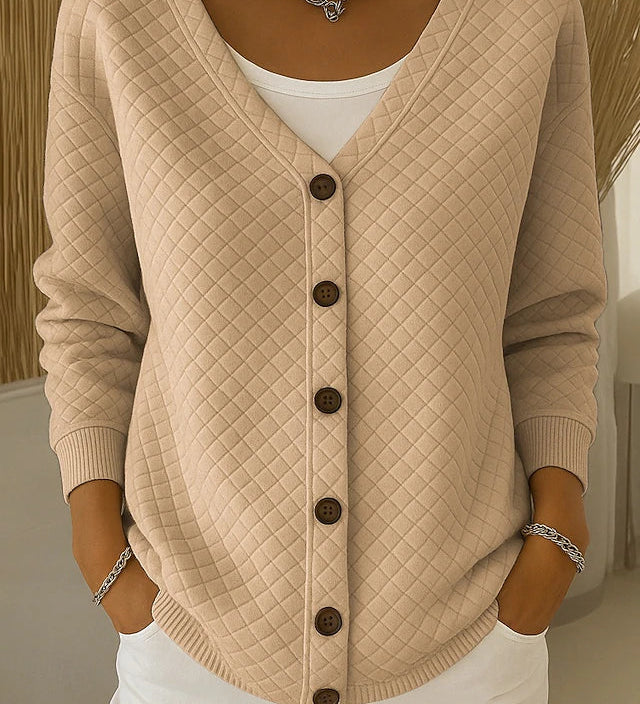 Siobhán — Diamond Quilted Cardigan