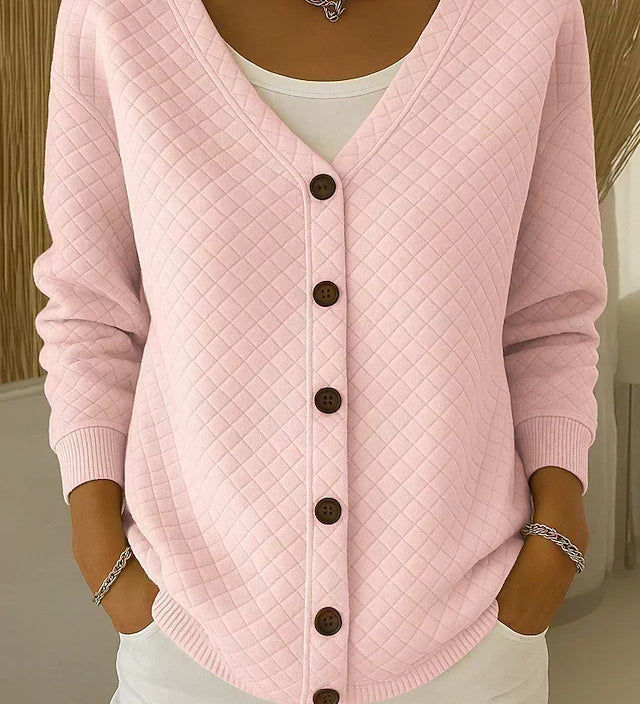 Siobhán — Diamond Quilted Cardigan