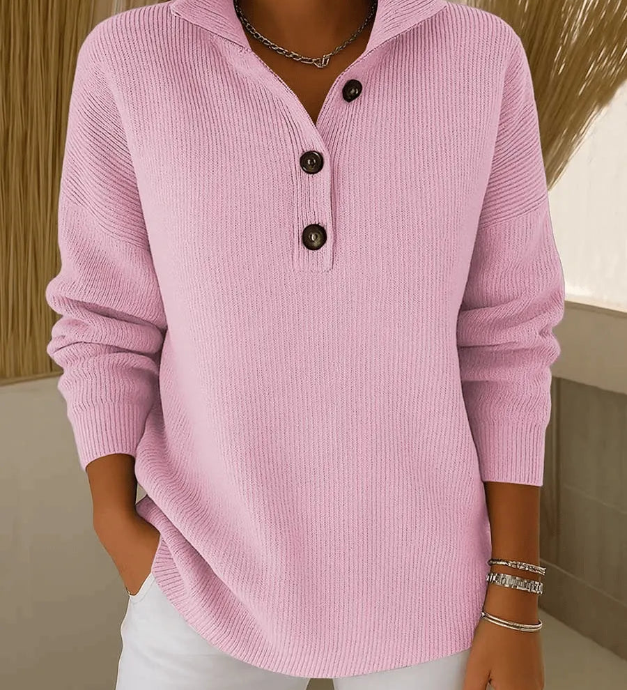 Bronagh — V Neck Polo Jumper