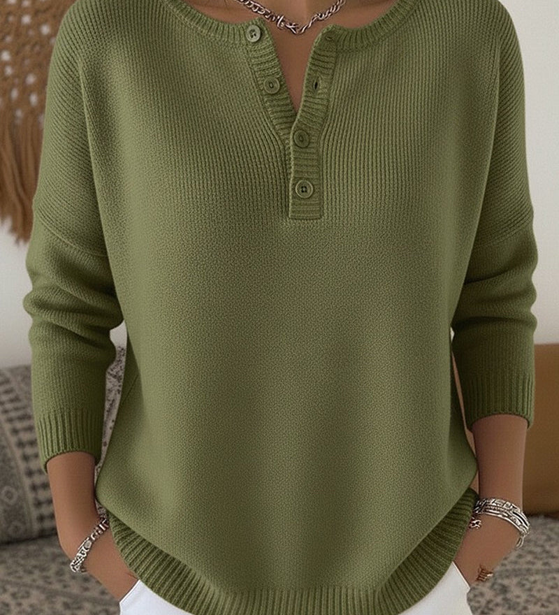 Éadaoin — Button Henley Jumper