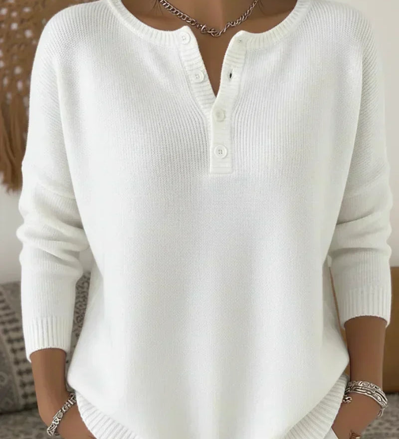 Éadaoin — Button Henley Jumper