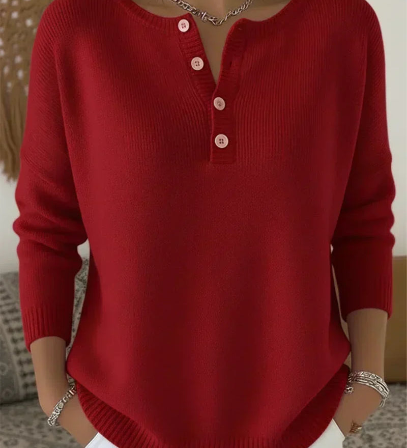 Éadaoin — Button Henley Jumper