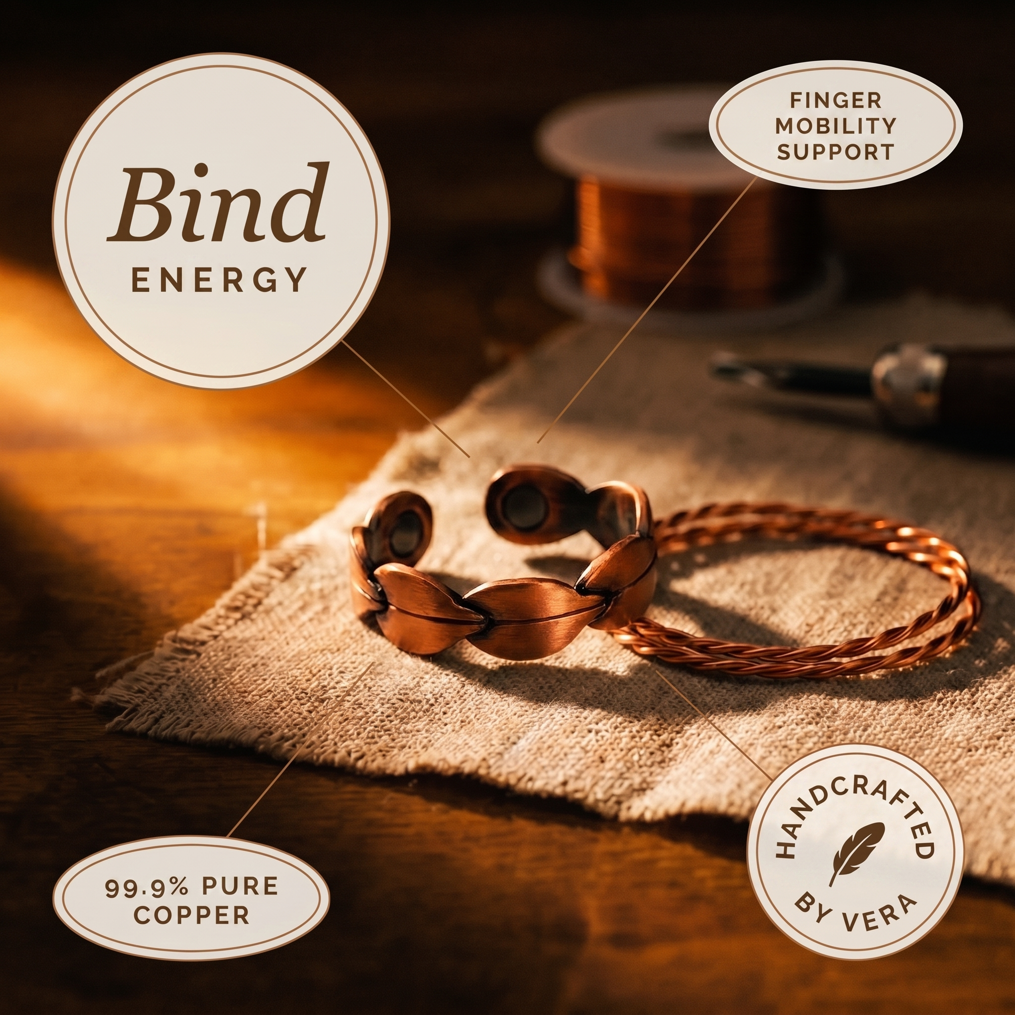 Δαχτυλίδι Χαλκού Katerina's Bind
