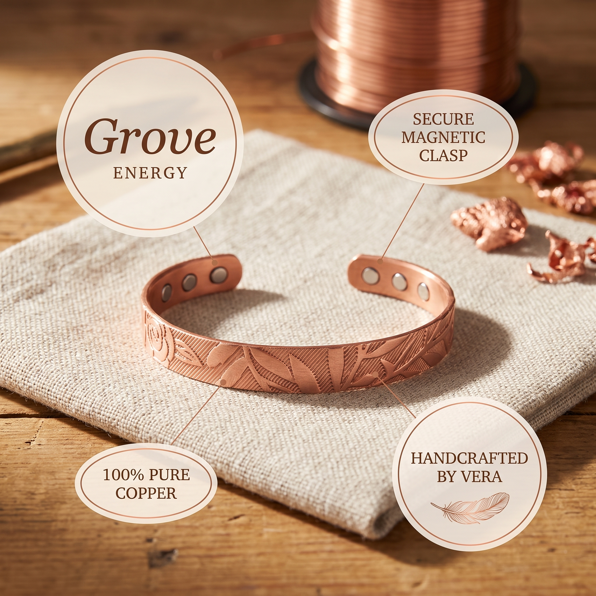 Βραχιόλι Χαλκού Katerina's Grove