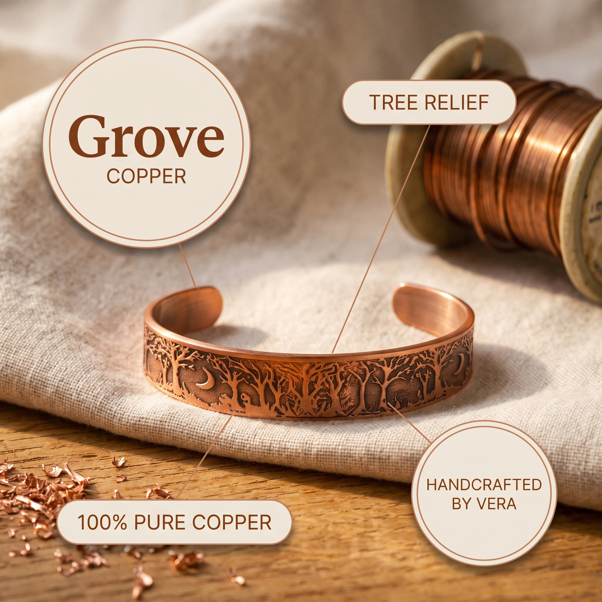 Βραχιόλι Χαλκού Katerina's Grove