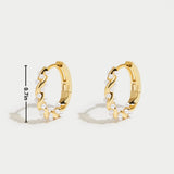 Σκουλαρίκια κρίκοι με πέρλες